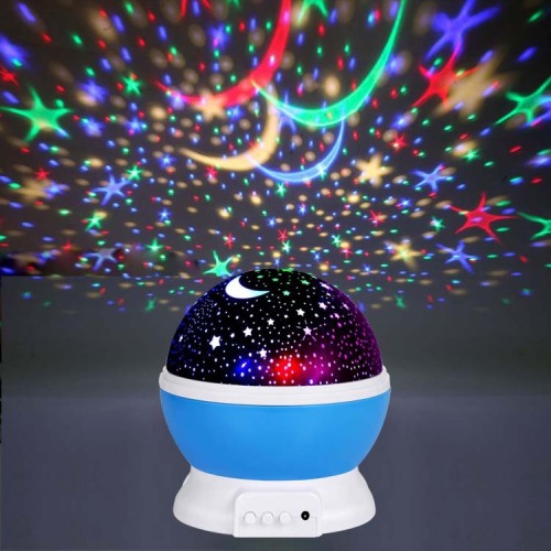 atmosphere manufacturing lamp starry sky projector usb projection lamp colorful rotating children‘s bedroom starry night light