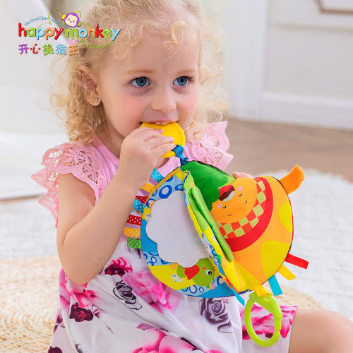 baby‘s book baby educational cloth book early education toys tear-proof three-dimensional cloth book with ringing paper
