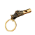 Retro Pure Brass Whistle Brass Faucet Whistle Key Pendants Men and Women Personality Outdoor Survival Password Whistle