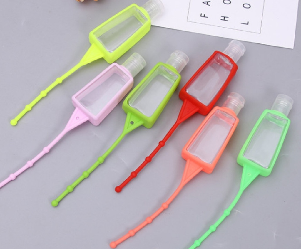 Water-Free Portable Storage Bottle Alcohol Bottle Silicone Sannitizer Replacement Bottle