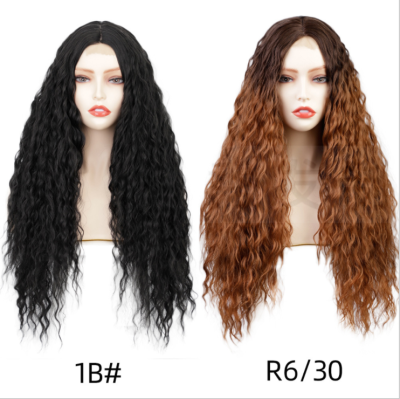 Wig European and American Ladies Wig Small Lace Front Lace Wig Women Long Curly Hair Synthetic Wigs Wig