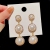 Retro Baroque High-Grade Exaggerated Circle Pearl Earrings Women's Fashion Temperament Trend New Internet Celebrity 925 Silver