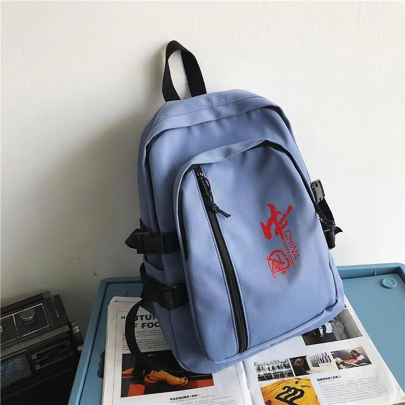 布禾初 新款学生书包 中国风简约双肩包 休闲背包男女款 现货批发