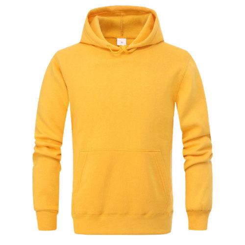 factory Direct Spring and Autumn Men‘s Hooded Sweater Fleece Hoodie Solid Color Blank Sweater Men‘s Custom Logo