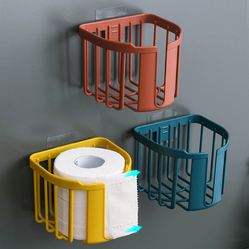 783 Punch-Free Toilet Paper Rack Toilet Tissue Box Wall-Mounted Toilet Paper Holder Roll Paper Box 