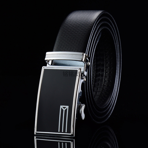 Men‘s Leather Belt Men‘s Automatic Buckle Leather Belt Factory Direct Supply Spot Supply 6393