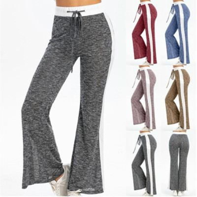 Ali EBay Amazon Wish New Best-Selling Leisure Trousers European and American Fashion Loose Lace-up Printed Pants