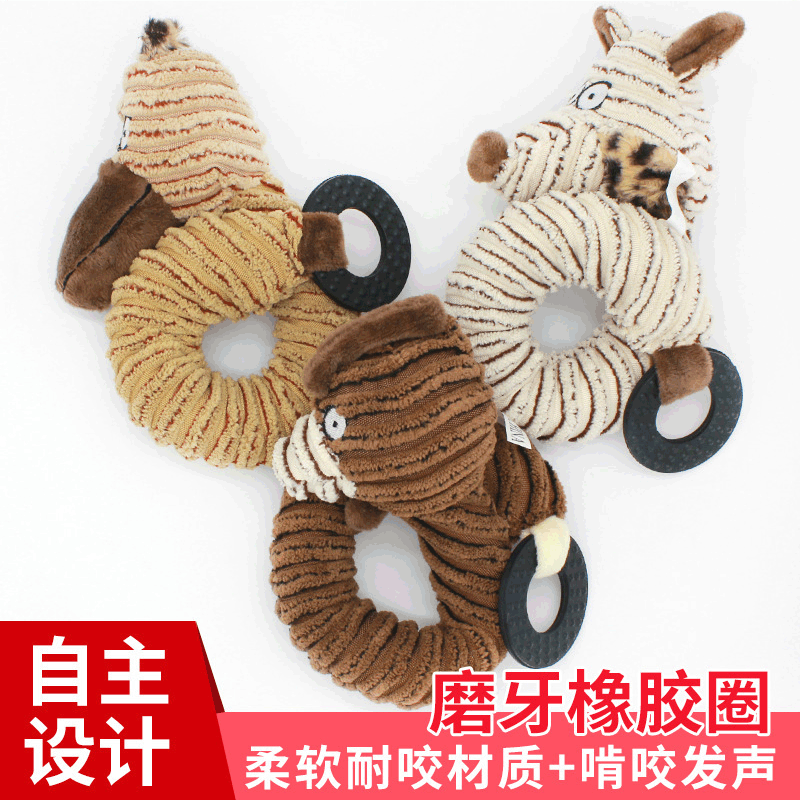 Plush Pet Corduroy Fox Pet Sound Toy Can Be Thrown, Funny and Funny