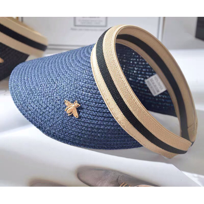 Hat Female Summer Korean Air Top Sunhat All-Matching Sun Hat Straw Parent-Child Straw Hat Leisure No Top Vacation Summer Hat