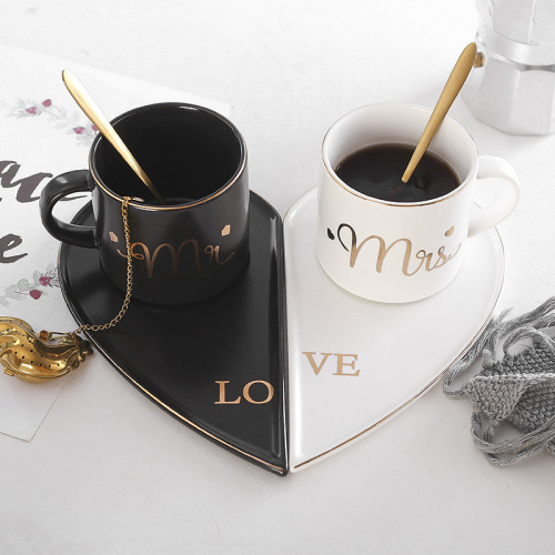 Couple Love Coffee Cup Mug Ceramic Coffee Cup Set Love Combination