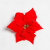 Flannel Christmas Flower 3 Heads Simulation Flower Pot Poinsettia Bunches Home Decoration Artificial Fake Flower Christmas Artificial Silk Flower