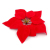 Flannel Christmas Flower 3 Heads Simulation Flower Pot Poinsettia Bunches Home Decoration Artificial Fake Flower Christmas Artificial Silk Flower