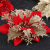 Christmas Red Poinsettia Artificial Flower with Pot Christmas Flower Christmas Decoration Decoration Simulation Bonsai Silk Flower