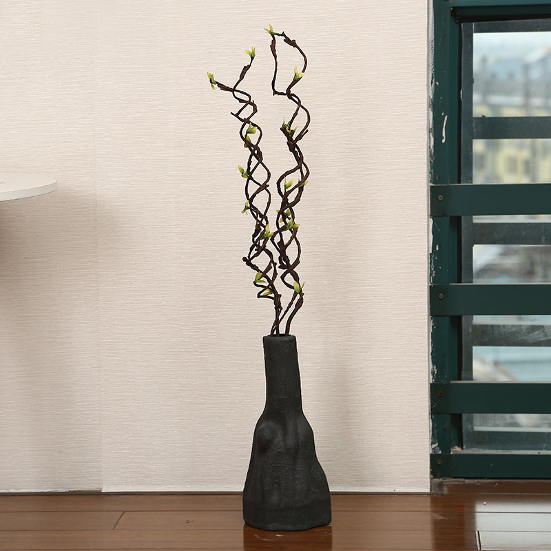 Artificial Flower Single Willow Rattan Wedding Home Furnishing Ornamental Flower Plastic Flower &amp