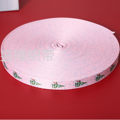 travel Shangnian Factory Direct Spot New Christmas Ribbon Nylon Belt Pet Belt Printing Belt