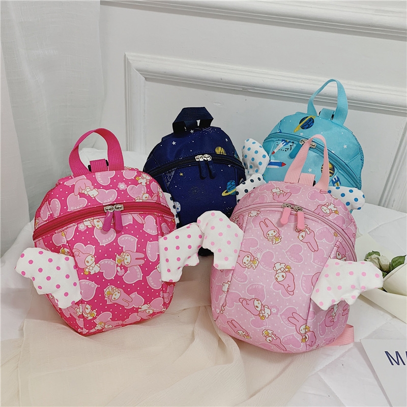 Wholesale New Foreign Trade Small Rocket Anti-Lost Children's Backpack Angel Little Wing Kinder
