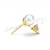 Xuping Jewelry Simple 2021 New Short Temperamental Micro Inlaid Zircon Small Shell Bead Stud Earrings in Stock Wholesale