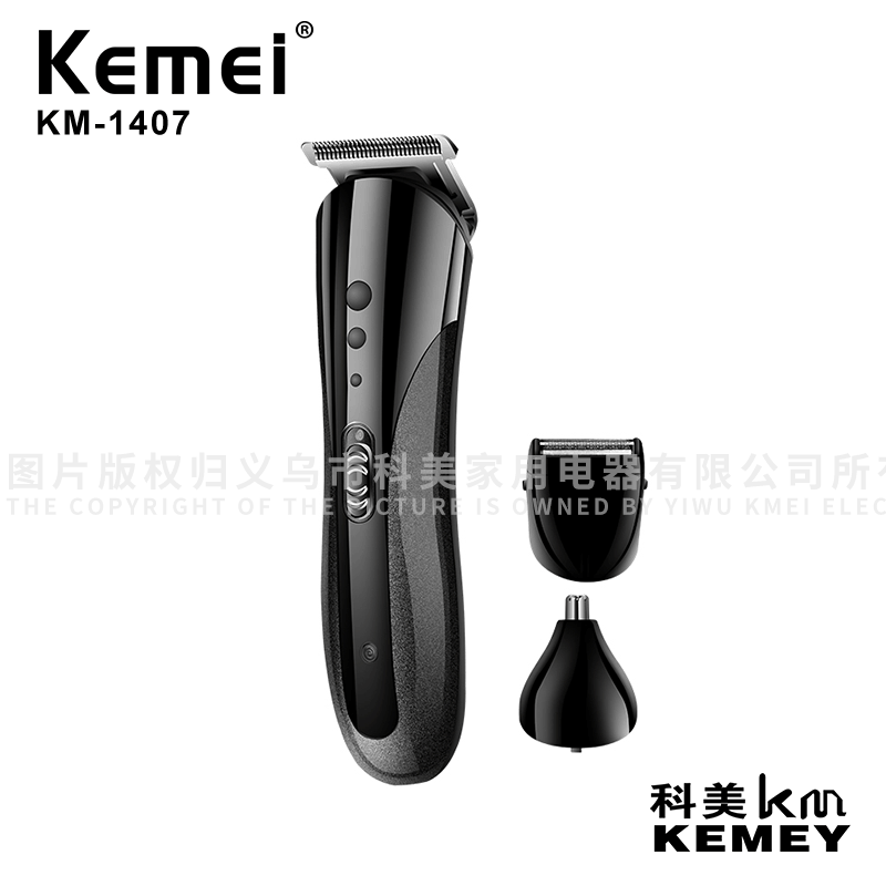 Cross-Border Factory Direct Supply Electric Clipper Kemei Kemei KM-1407 Multi-Functional Hair Clippe