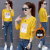 Sweater Women's Fashionable Ins Fleece-Lined Winter Thick round Neck Korean Style Loose All-Match Autumn Short Long Slee