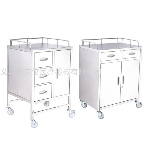 Exclusive Export Stainless Steel medical Cart Surgical Rescue Vehicle Anesthesia Cabinet Beauty Salon Dental Clinic Instrument Shelf Instrument Cart 