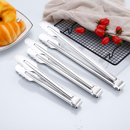 Factory Wholesale Stainless Steel Plum Blossom Food Clip Cake Dessert Food Clip Steak Barbecue Clip Buffet Clip
