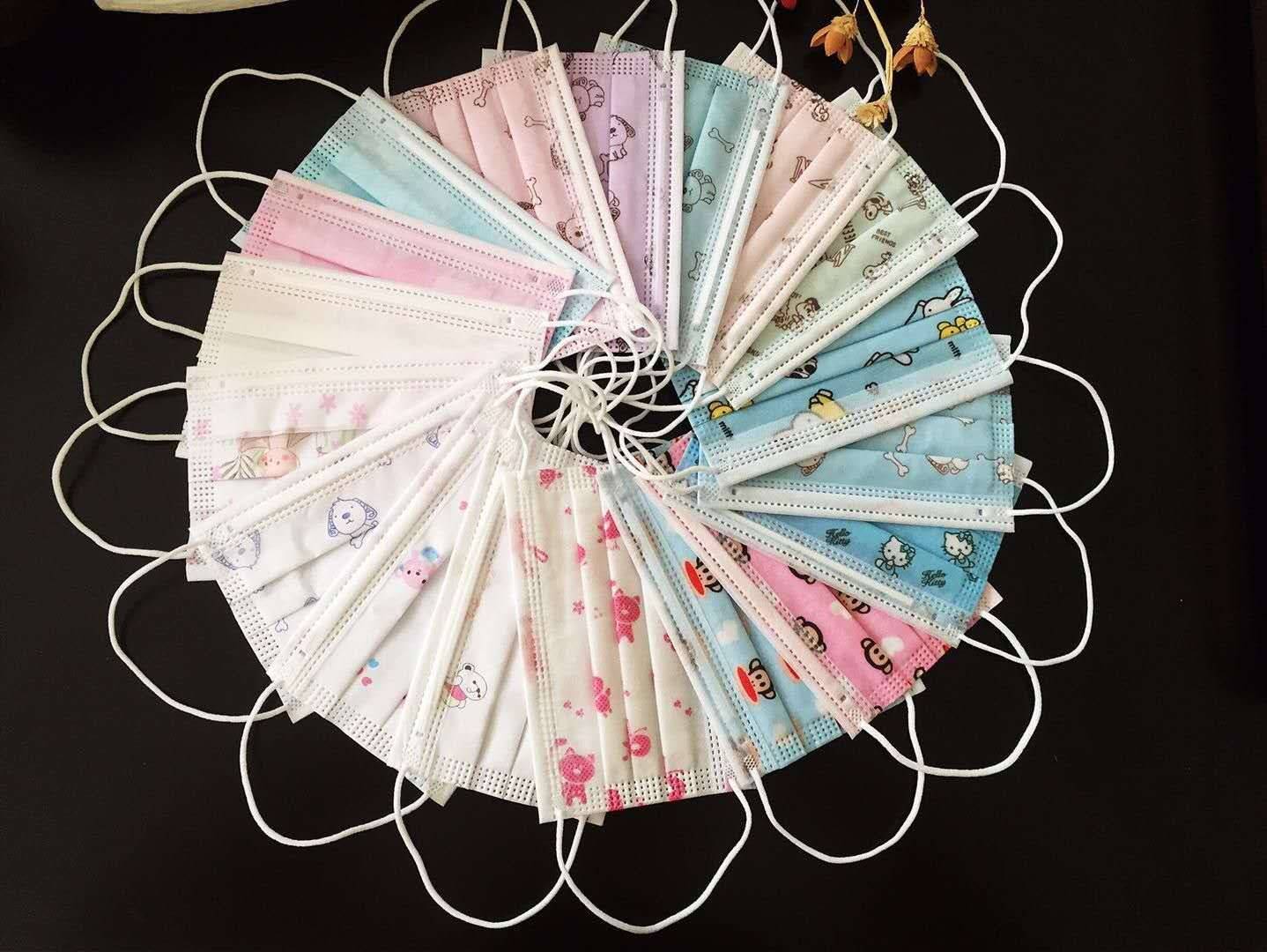 Factory Direct Sales Children's Mask Printing Series Anti-Droplet Dust-Proof Anti-Haze Disposab