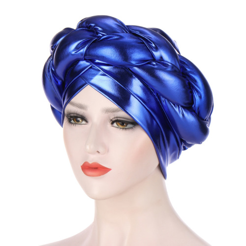 Ou Mei Liang Silk Thick Twist Headscarf Cap Braid Three-Dimensional Sponge Muslim Chemotherapy Cap Rear Hiding hair Bag Cap