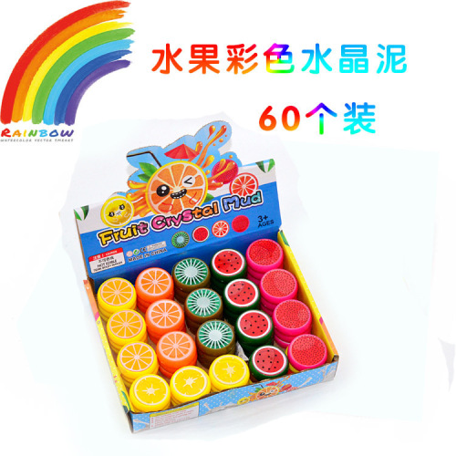 60 into korean stationery fruit clay crystal mud ramen soil creative transparent jelly mud children‘s handmade toys