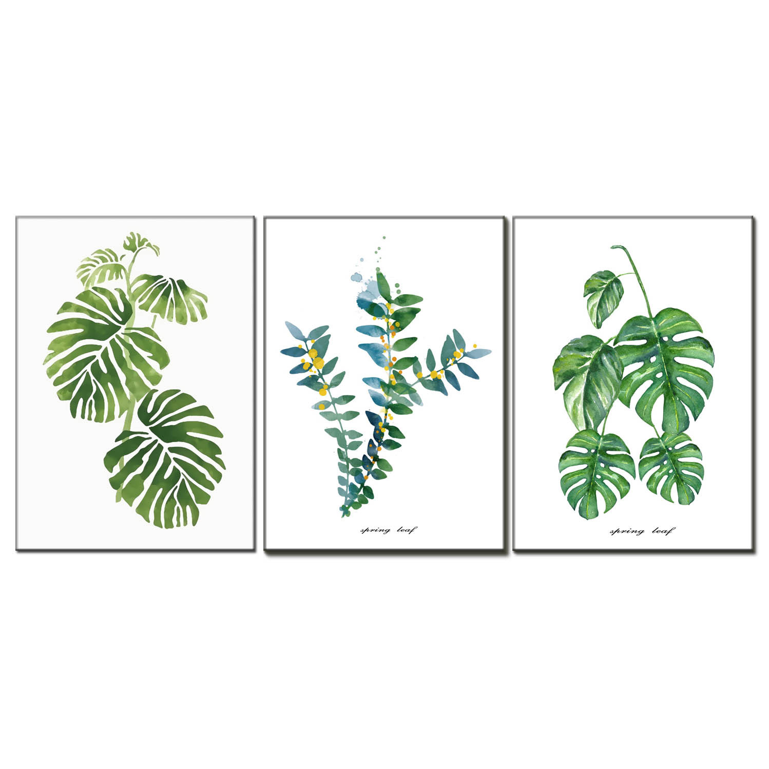 帆布画喷绘画绿植套画装饰画公寓酒店配画油画工厂批发 painting