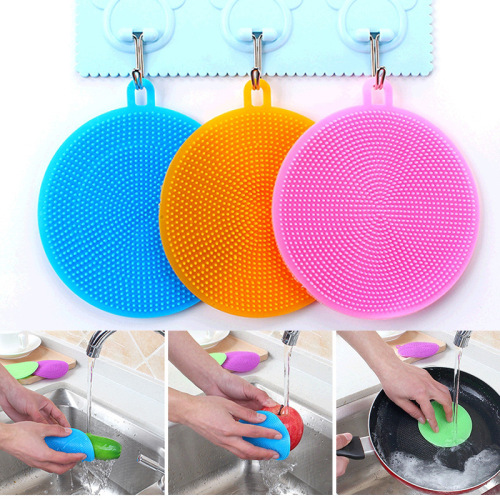 Fabulous Dish Washing Product Silicone Multi-Functional Kitchen Cleaning Brush Dish Brush Brush Not Contaminated with Oil Pot Scouring Pad Brush Plate Rag