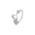 Xuping Jewelry New Looking Rhodium-Plated Cross Ring Female Korean Fashion Simple Gift Ornament Wholesale