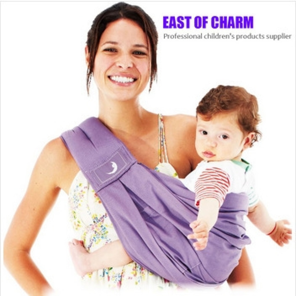 月亮弯初生儿背巾沙卡棉欧标品质儿背带妈妈喂奶袋宝宝背带抱带详情6