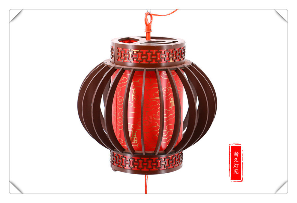 旋仿古宫灯客厅阳台茶楼装饰春节宫灯中式吊灯木制实木灯笼_新义灯笼