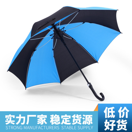 70cm fiber bone watermelon color matching nc fabric self-opening umbrella curved handle sun umbrella uv protection customized advertising umbrella