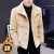 2020 Short Winter Double Breasted Small Trench Coat Men's Youth Fleece Fur Collar Suit Thick Warm Jacket