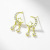 Xuping Jewelry New Gold Plated 925 Silver Needle Simple Ins XINGX Earrings for Women Wholesale Compact Temperamental Earrings