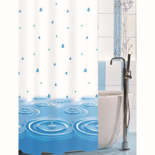 Bathroom Accessories Beautiful Raindrops Waterproof Mildew-Proof Environmental Protection Eva Shower Curtain Cross-Border Micro-Supply Foreign Trade Yiwu Factory Direct Sales