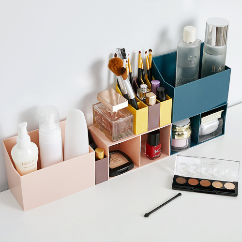Lipstick Cosmetics Storage Box Desktop Perfume Storage Rack Plastic Multi-Grid Skin Care Products Finishing Box