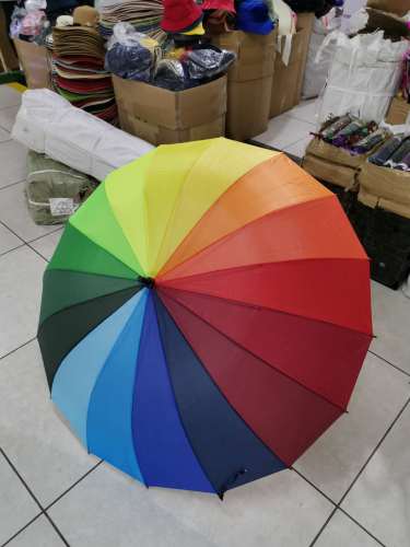 70cm16k rainbow self-opening umbrella all-weather umbrella customization logo advertising umbrella gift umbrella stock special offer processing foreign trade