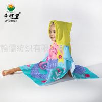 Supply Cotton-polyester children's small square towel absorbent soft towel  children's towel.