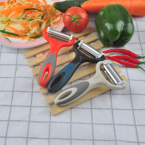 factory direct supply multifunctional stainless steel peeler three-in-one peeler rotatable melon and fruit planer kitchen tool
