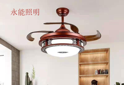 Invisible Fan Fan-Style Ceiling Lamp Living Room Dining Room Bedroom and Household Simple Modern Fan Lamps Fan Lamp