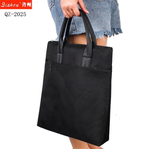 qizhou qz-101250.00g-side three-zipper meeting documents bag fashion portable document bag