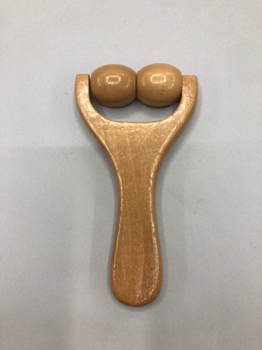 massager wooden handle slingshot type two-bead massager massager