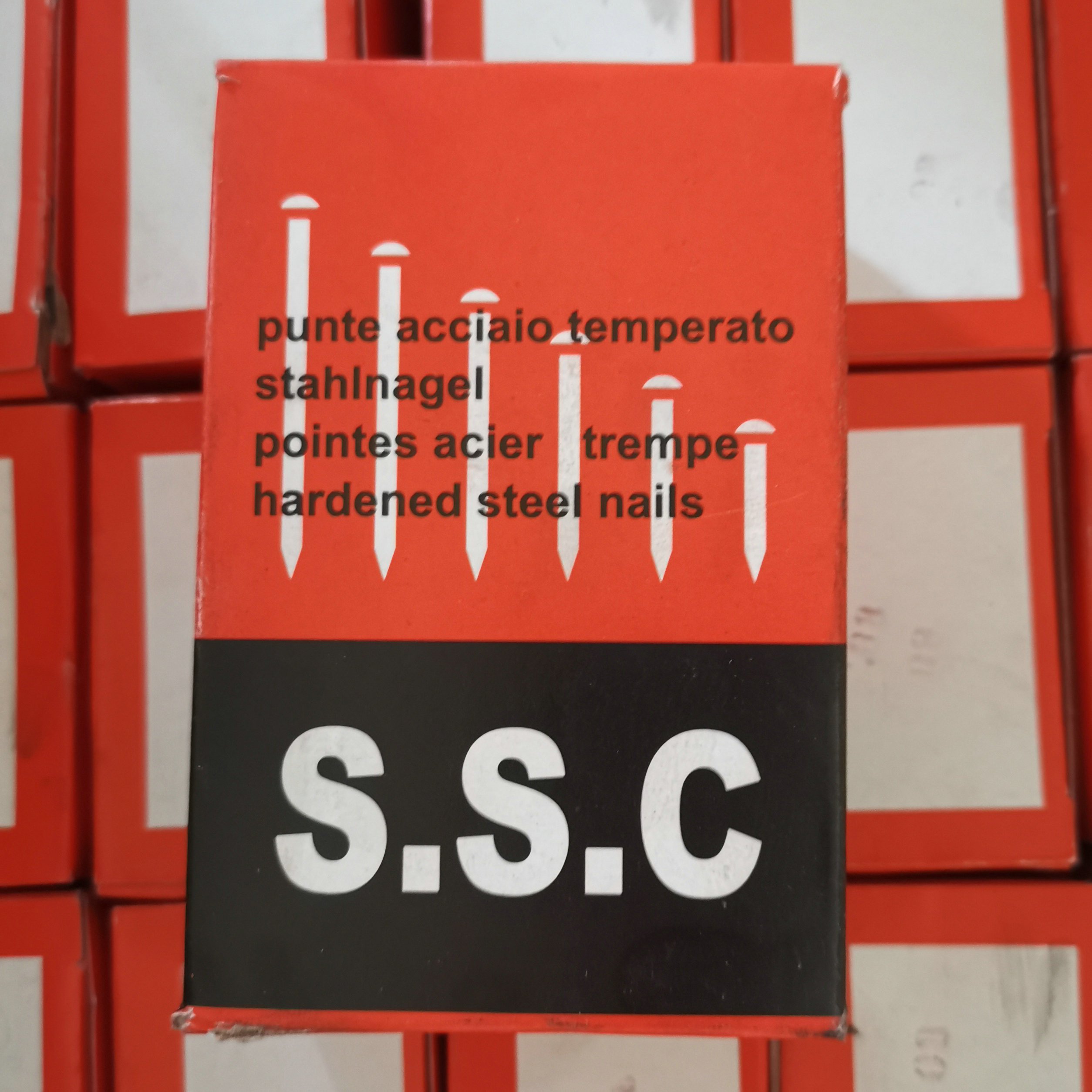 SSC小盒煮黑水泥钉钢钉 镀锌水泥钉钢钉