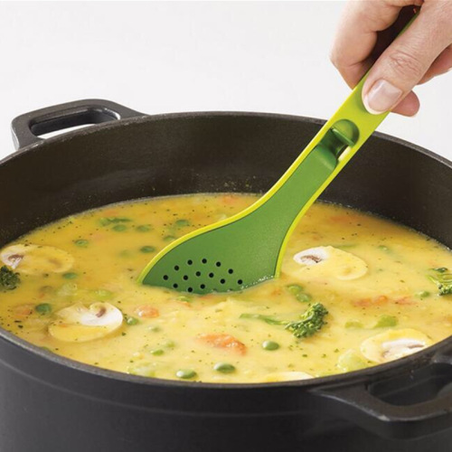 Creative Japanese Kitchen Creative Seasoning Soup Spoon with Lid Spoon Soup Bag Stew Meat Seasoning Box Multi-Functional Soup Spoon 