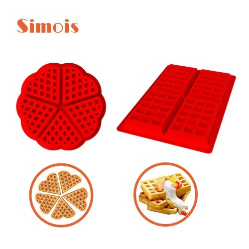 factory direct spot round waffle mold series diy baking tools silicone biscuit mold