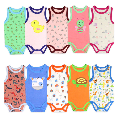 foreign trade children‘s clothing cotton triangle romper newborn spring and summer vest romper cross-border baby romper baby jumpsuit