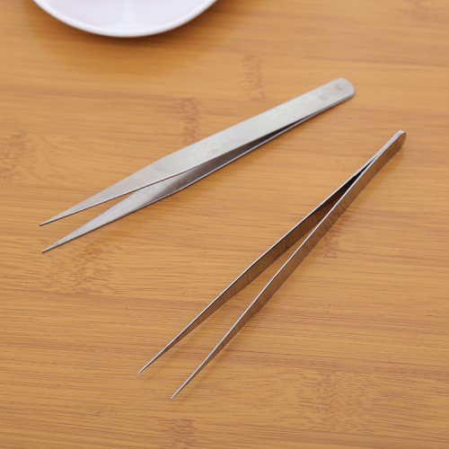 supply multi-functional appliances stainless steel tweezers high quality and safety life gadget stainless steel straight tweezers