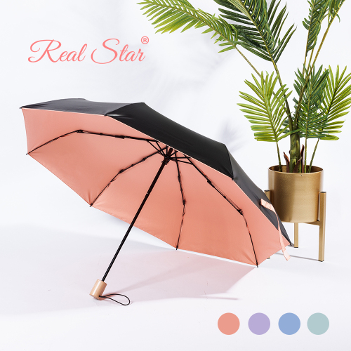 Simple Umbrella Sun Umbrella Three Fold Hand Open Umbrella Realstar Umbrella Cute Girl Sun Umbrella Wholesale